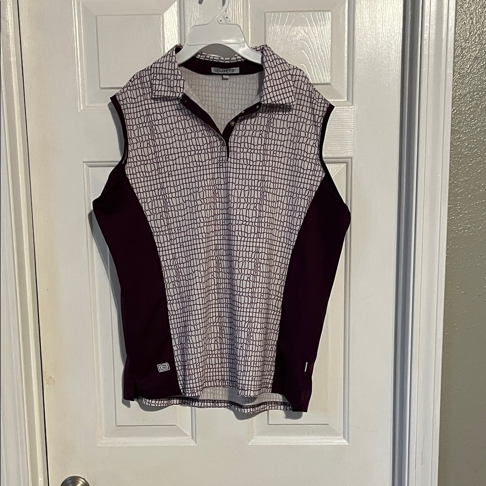 Sleeveless Patterned Women's Top;comfortable sports top